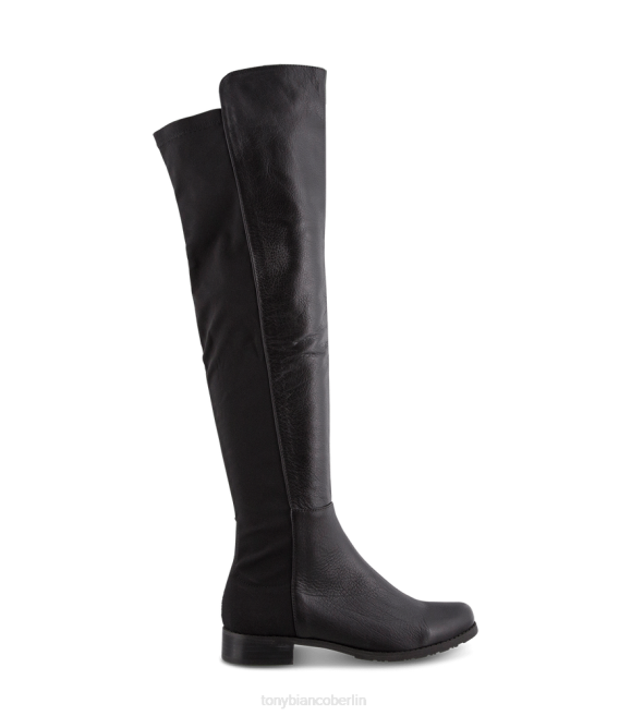 kniehohe Stiefel| de Tony Bianco Frauen Panache lange Stiefel Schwarzer Luxus/Schwarzer Mikrostretch 4624458